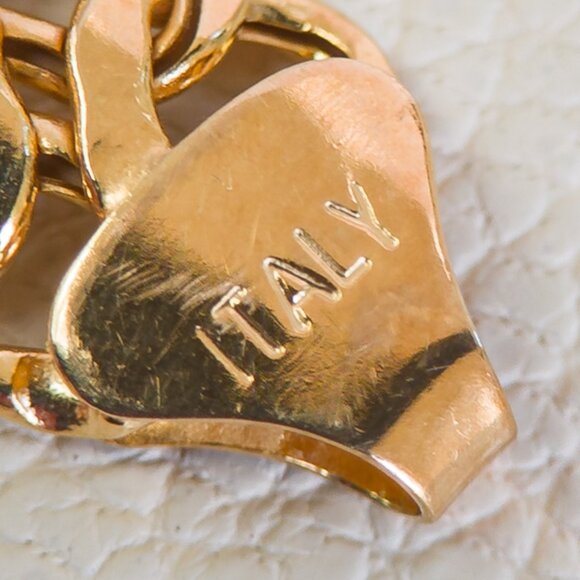 Italian 14k Gold Flexible Link Bracelet - Picture 8 of 15